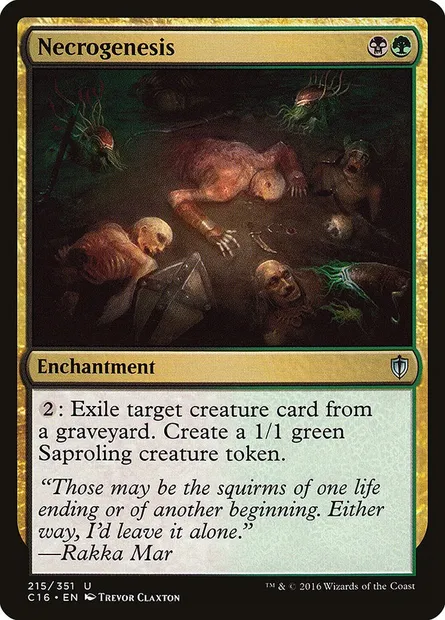 Necrogenesis, Magic card C16 215 — Commander 2016 set