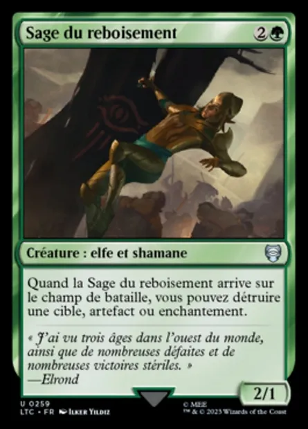 Sage du reboisement, carte Magic LTC 259 — extension Tales of Middle-earth Commander