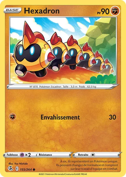 Hexadron, carte Pokémon FST 155 — extension Poing de Fusion