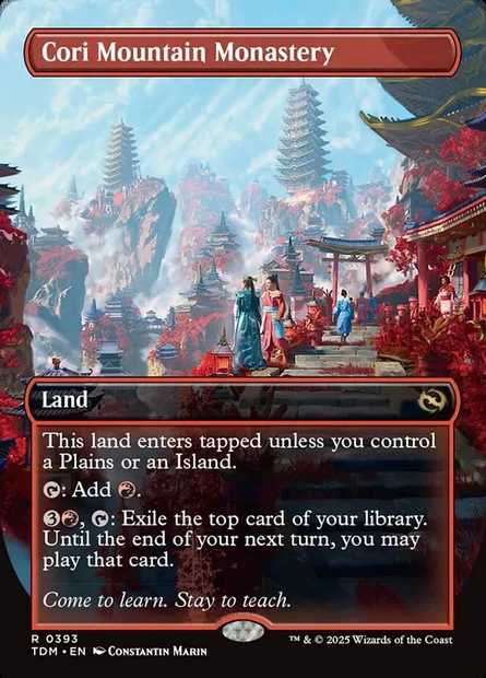Cori Mountain Monastery, Magic card TDM 393 — Tarkir: Dragonstorm set