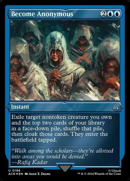 Become Anonymous, Magic card ACR 186 — Assassin's Creed set