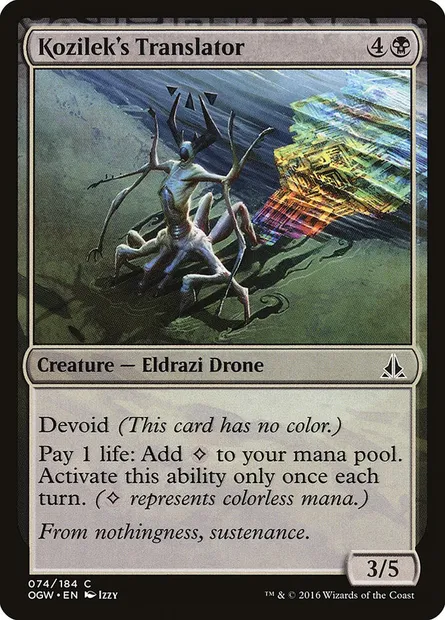Kozilek's Translator, Magic card OGW 74 — Oath of the Gatewatch set