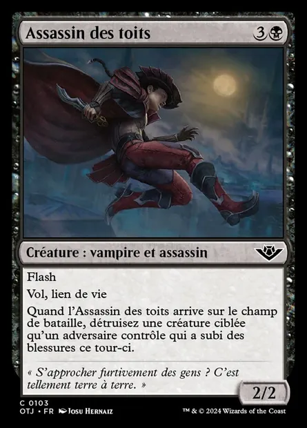 Assassin des toits, carte Magic OTJ 103 — extension Outlaws of Thunder Junction