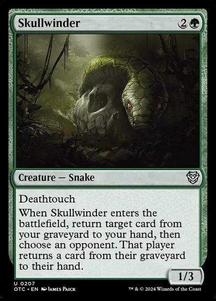 Skullwinder, Magic card OTC 207 — Outlaws of Thunder Junction Commander set