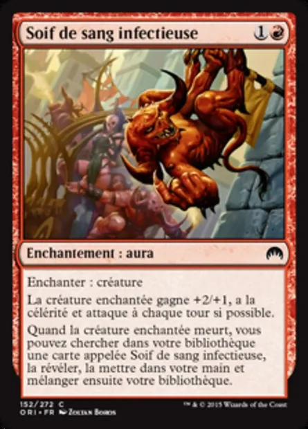 Soif de sang infectieuse, carte Magic ORI 152 — extension Magic Origines