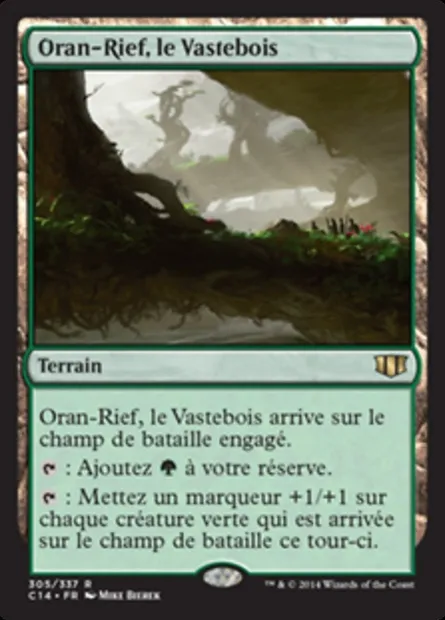 Oran-Rief, le Vastebois, carte Magic C14 305 — extension Commander 2014