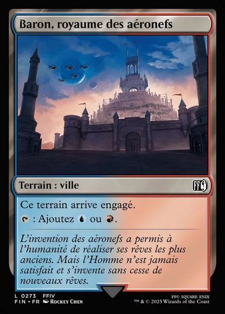 Baron, royaume des aéronefs, carte Magic FIN 273 — extension Final Fantasy