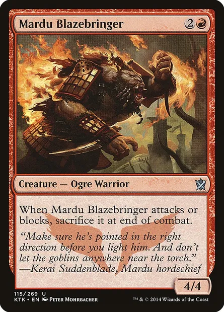 Mardu Blazebringer, Magic card KTK 115 — Khans of Tarkir set