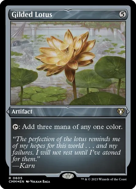 Gilded Lotus, Magic card CMM 605 — Commander Masters set