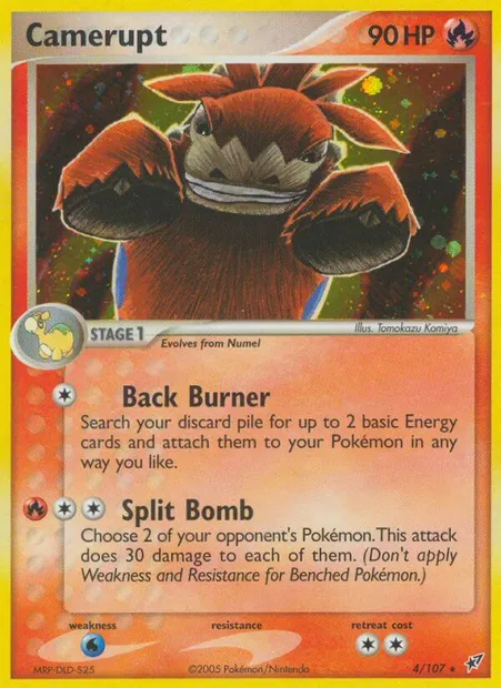 Camerupt, Pokémon card DX 4 — Deoxys set