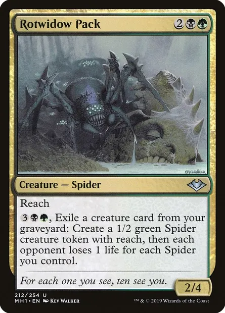 Rotwidow Pack, Magic card MH1 212 — Modern Horizons set