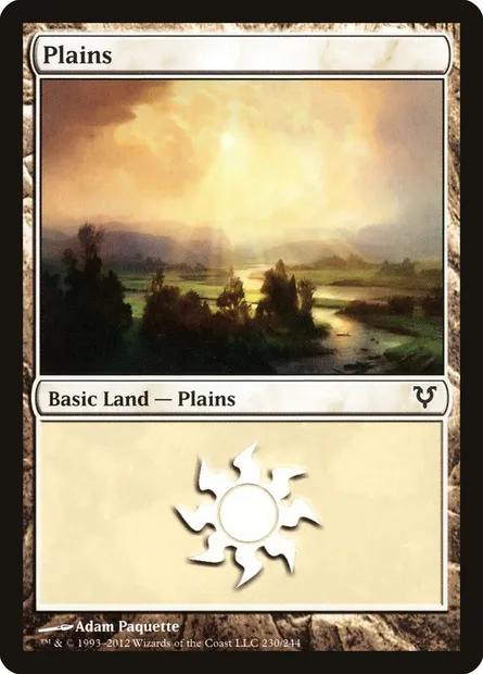 Plains, Magic card AVR 230 — Avacyn Restored set