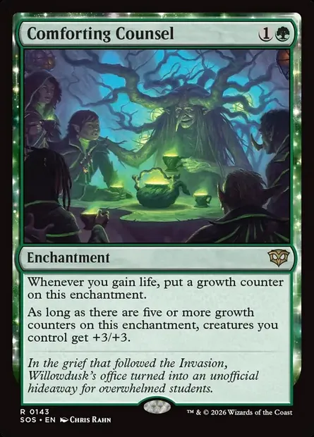 Comforting Counsel, Magic card SOS 143 — Secrets of Strixhaven set