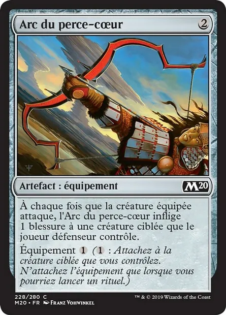 Arc du perce-cœur, carte Magic M20 228 — extension Core Set 2020