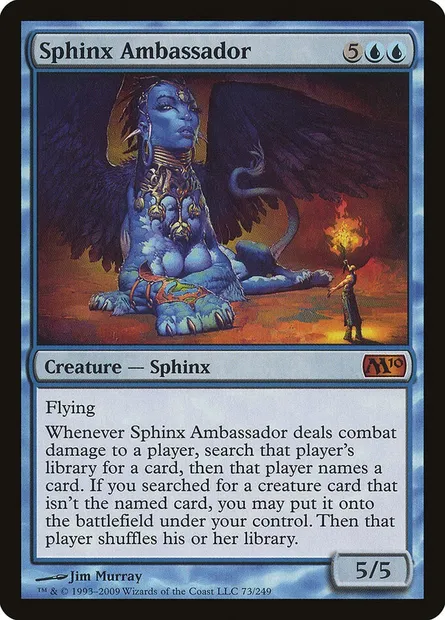 Sphinx Ambassador, Magic card M10 73 — Magic 2010 set