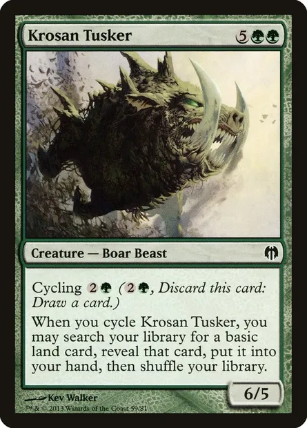 Terrocorne krosian, carte Magic DDL 59 — extension Duel Decks: Heroes vs. Monsters