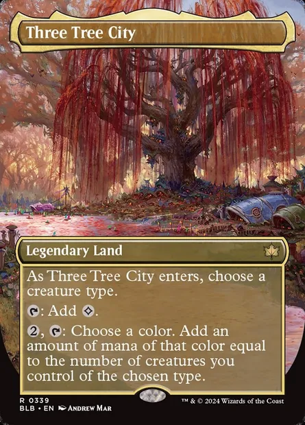 Three Tree City, Magic card BLB 339 — Bloomburrow set