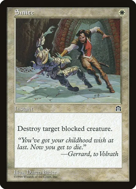 Smite, Magic card STH 17 — Stronghold set
