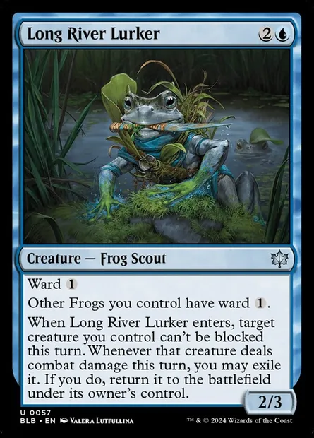Long River Lurker, Magic card BLB 57 — Bloomburrow set