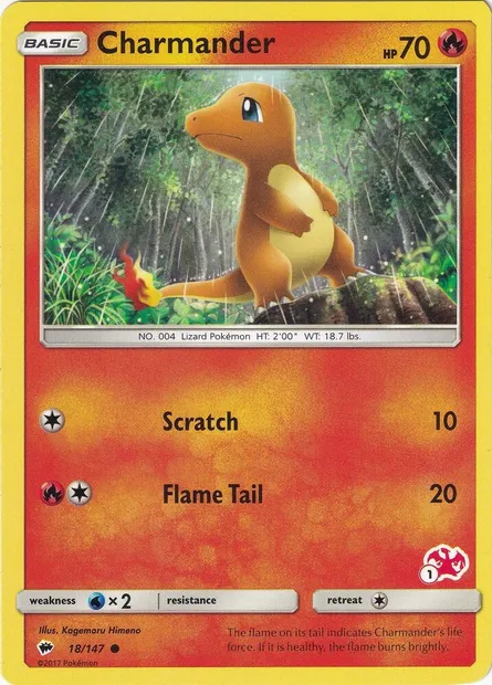 Charmander, Pokémon card BA20 018c-1 — Battle Academy 2020 set
