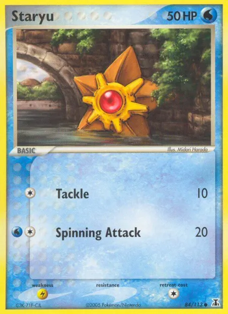 Staryu, Pokémon card DS 84 — Delta Species set