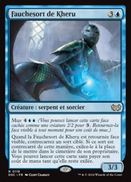 Fauchesort de Kheru, carte Magic DSC 119 — extension Duskmourn: House of Horror Commander