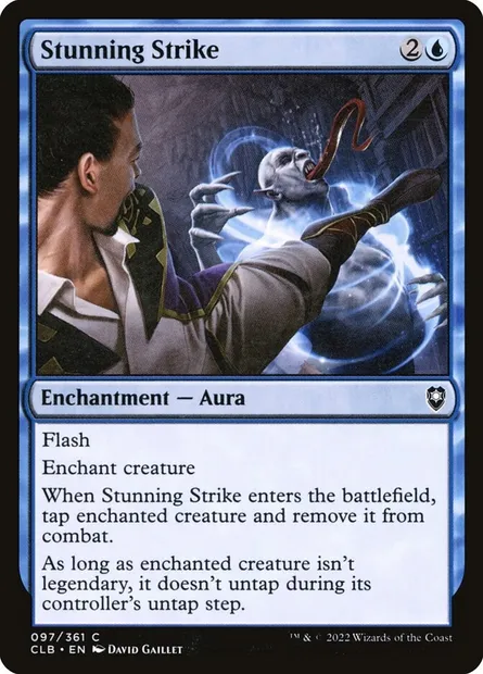 Stunning Strike, Magic card CLB 97 — Commander Legends: Battle for Baldur's Gate set