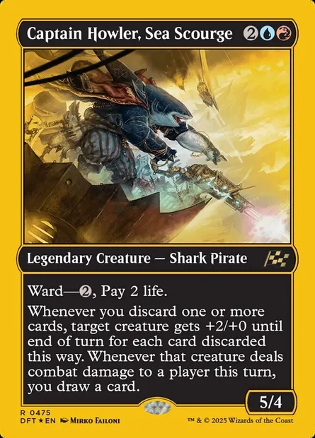 Captain Howler, Sea Scourge, Magic card DFT 475 — Aetherdrift set