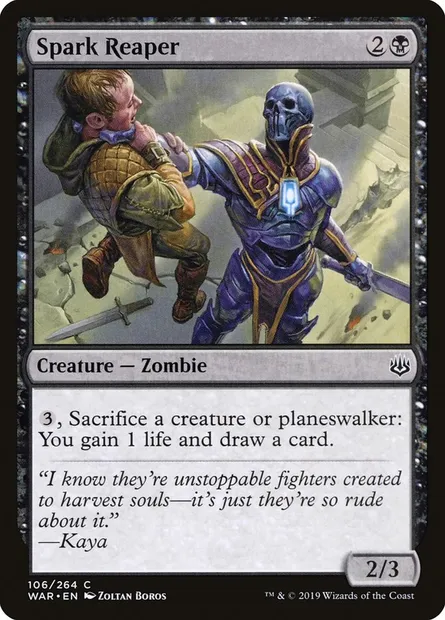 Spark Reaper, Magic card WAR 106 — War of the Spark set