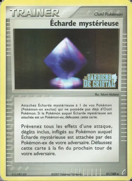 Écharde mystérieuse, carte Pokémon CG 81 — extension EX Gardiens de Cristal