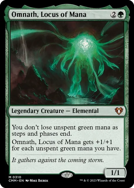 Omnath, Locus de mana, carte Magic CMM 310 — extension Commander Masters