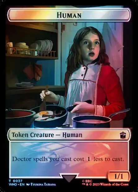 Human, carte Magic TWHO 37 — extension Doctor Who Tokens