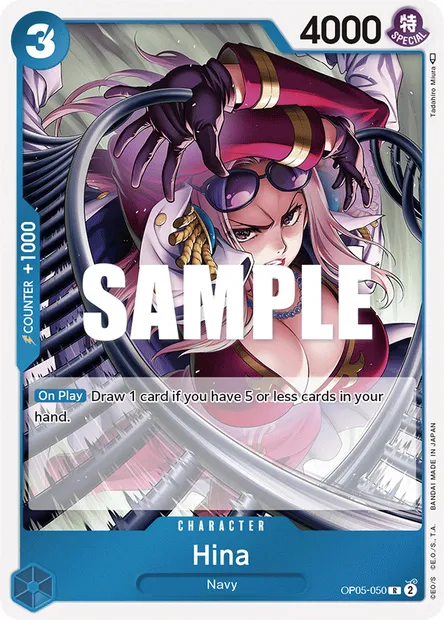 Hina, One Piece card OP05-050 — AWAKENING OF THE NEW ERA set