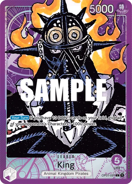 King, carte One Piece OP01-091 — extension ROMANCE DAWN