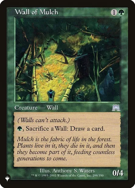 Mur de paillis, carte Magic PLST ONS-298 — extension The List
