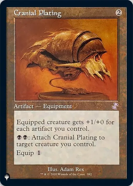 Blindage crânien, carte Magic PLST TSR-392 — extension The List