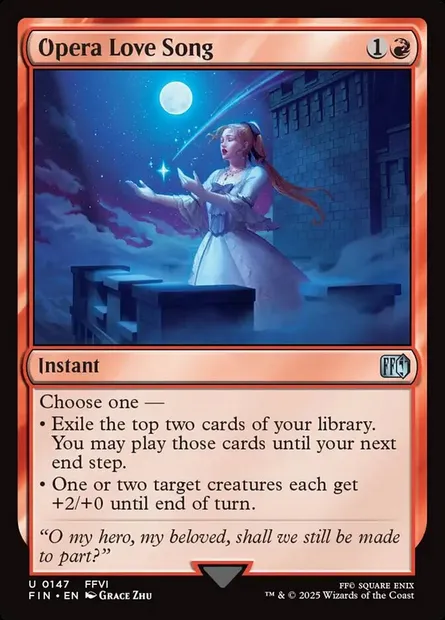 Opera Love Song, Magic card FIN 147 — Final Fantasy set