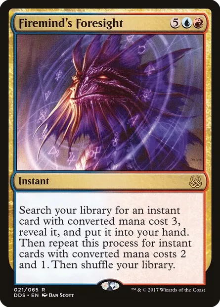 Prévision du Cérébropyre, carte Magic DDS 21 — extension Duel Decks: Mind vs. Might