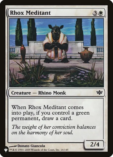 Rhox Meditant, Magic card PLST CON-16 — The List set
