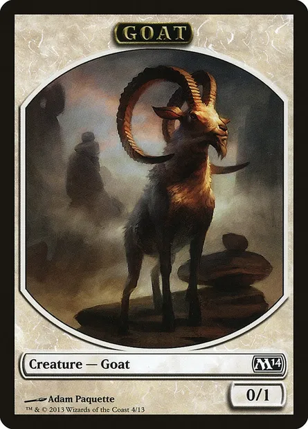 Goat, Magic card TM14 4 — Magic 2014 Tokens set