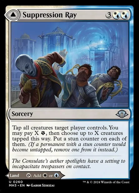Suppression Ray // Orderly Plaza, Magic card MH3 260 — Modern Horizons 3 set
