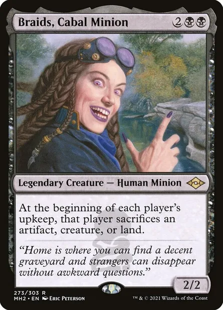 Braids, Cabal Minion, Magic card MH2 273 — Modern Horizons 2 set