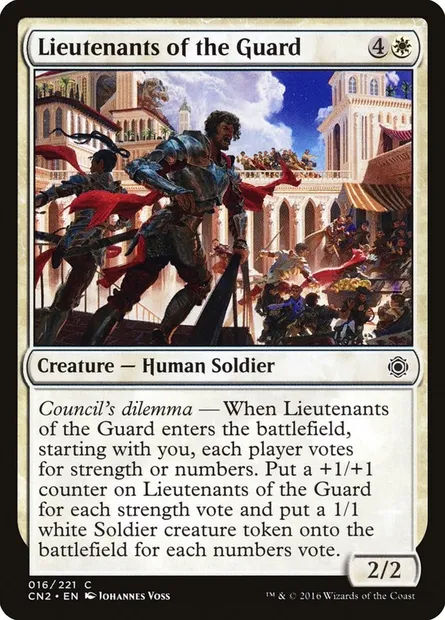 Lieutenants of the Guard, Magic card CN2 16 — Conspiracy: Take the Crown set