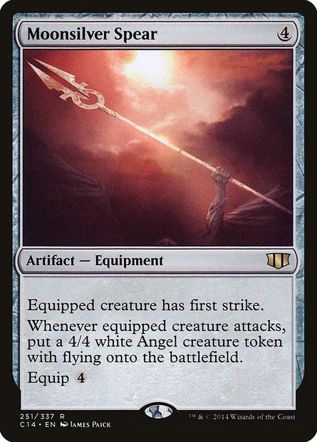 Moonsilver Spear, Magic card C14 251 — Commander 2014 set