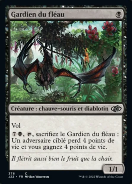 Gardien du fléau, carte Magic J22 378 — extension Jumpstart 2022