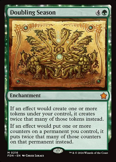 Doubling Season, Magic card FDN 216 — Foundations set