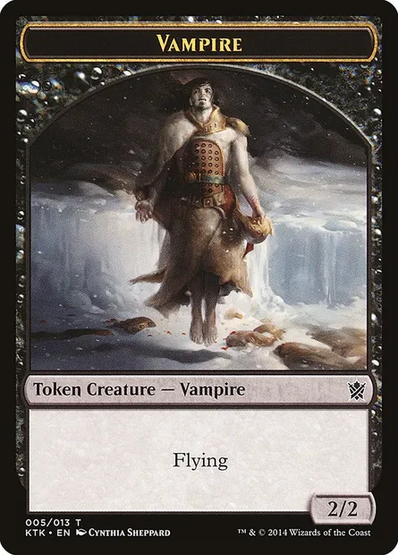 Vampire, carte Magic TKTK 5 — extension Khans of Tarkir Tokens