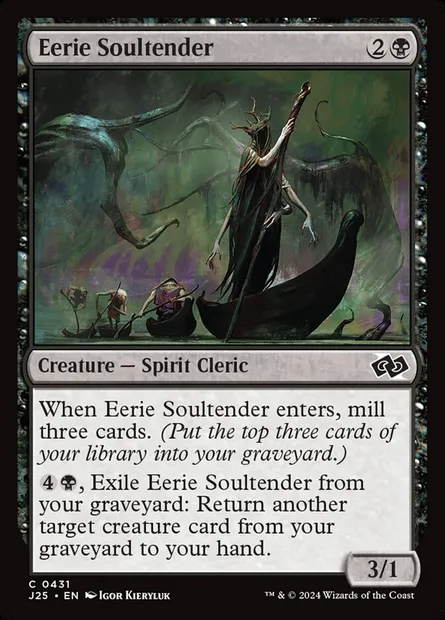 Eerie Soultender, Magic card J25 431 — Foundations Jumpstart set