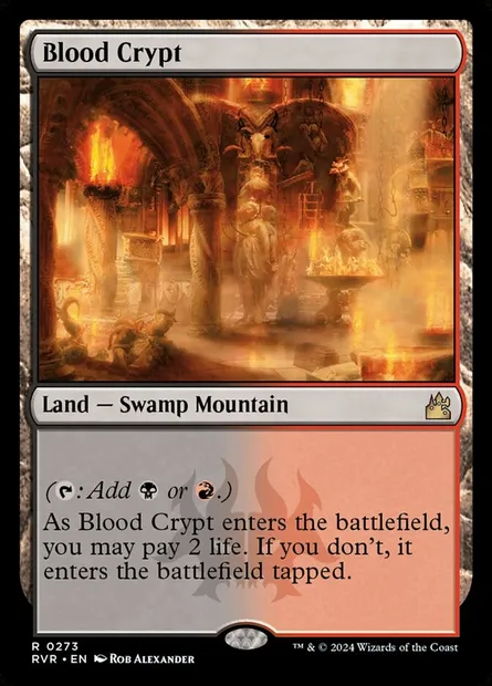 Blood Crypt, Magic card RVR 273 — Ravnica Remastered set
