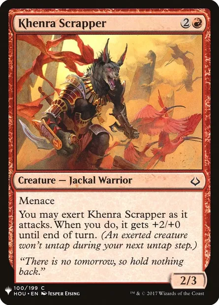 Khenra Scrapper, Magic card PLST HOU-100 — The List set